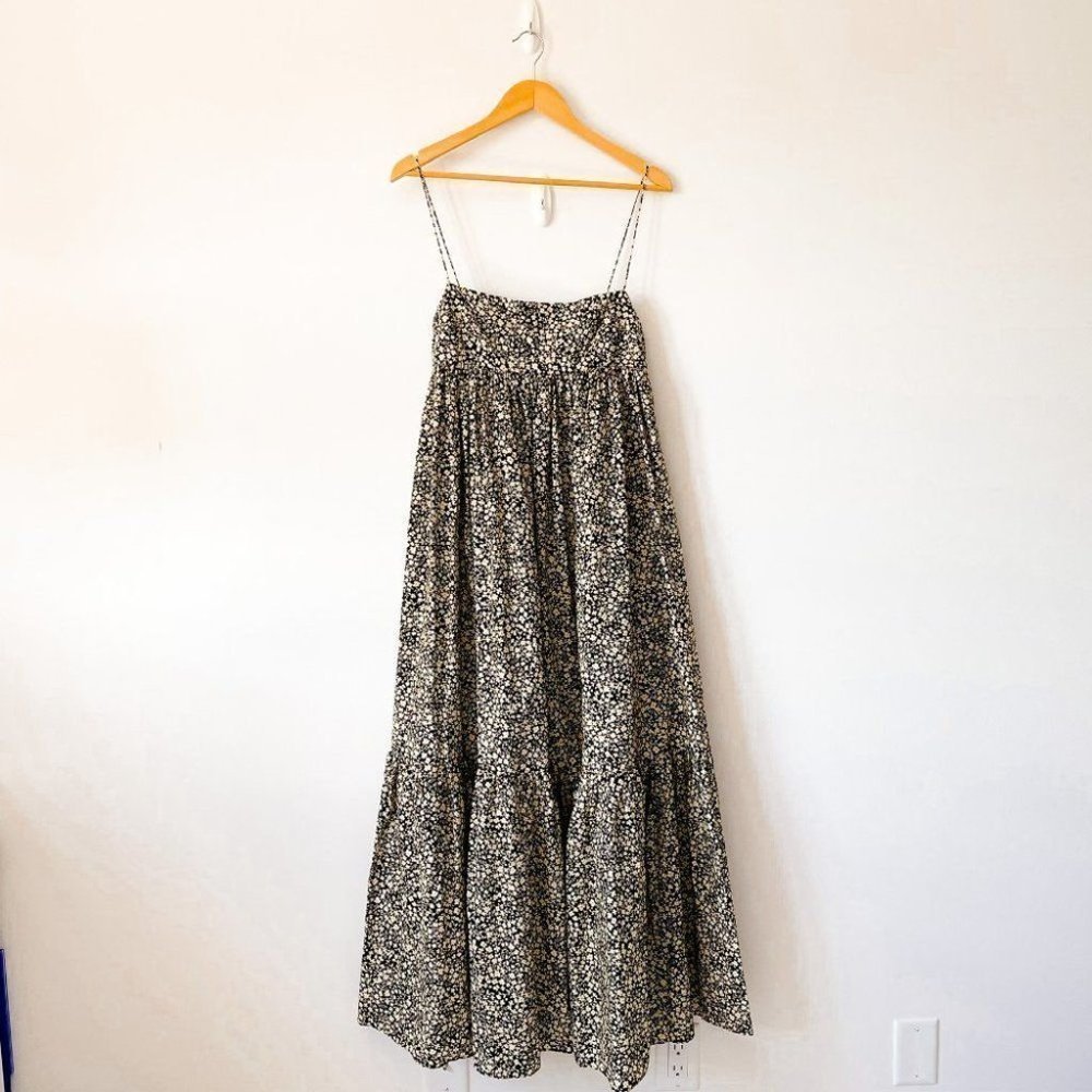 Matteau Tiered Empire Tiered Maxi Dress Golden  Primrose Ditsy Floral Size 8 - Picture 9 of 16
